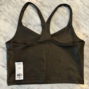 Abercrombie & Fitch 		
Sheen V-Neck Racerback Tank